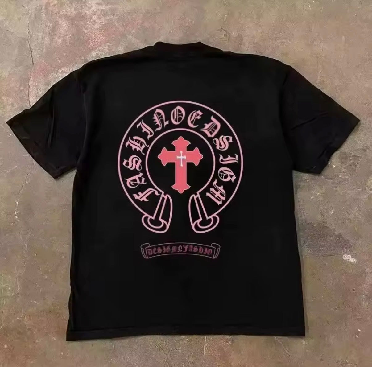 New Short-sleeved T-shirt Men’s Summer Explosion Cross Crowe High Street American T-shirt Top