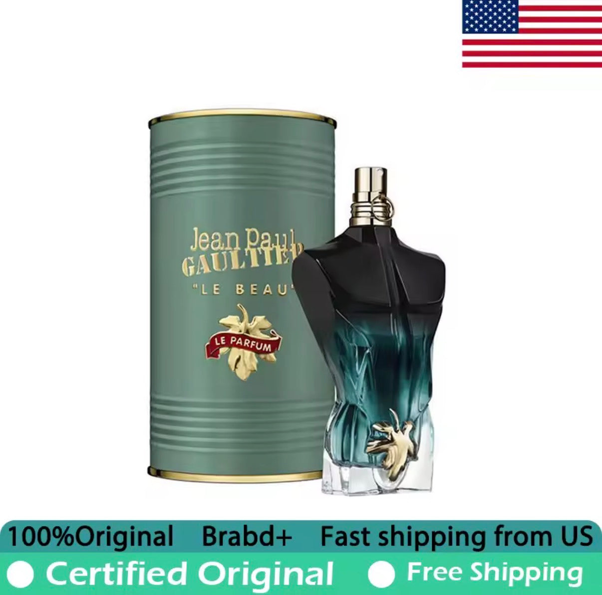 Jean Paul Gaultier Le Beau Le Eau de Parfum 4.2 Ounce 125 ML Original Premium Perfumes Lasting Oriental Pheromones Perfume